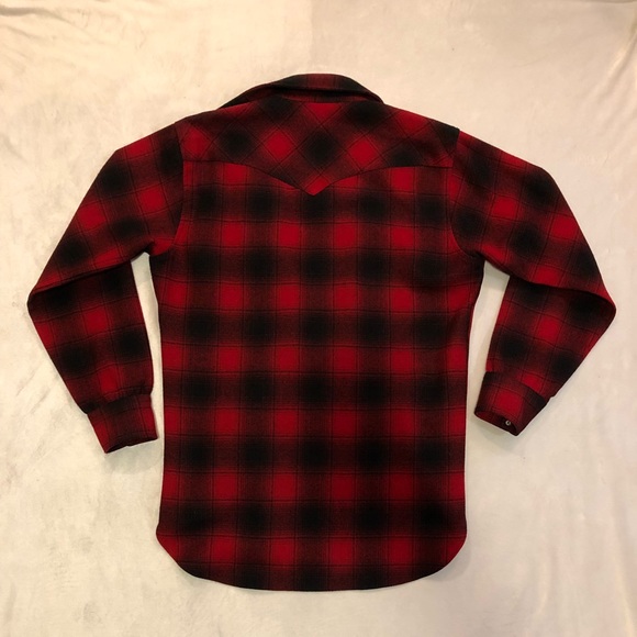 Men’s M Vintage Pendleton Wool Shirt Buffalo Plaid - Picture 4 of 8